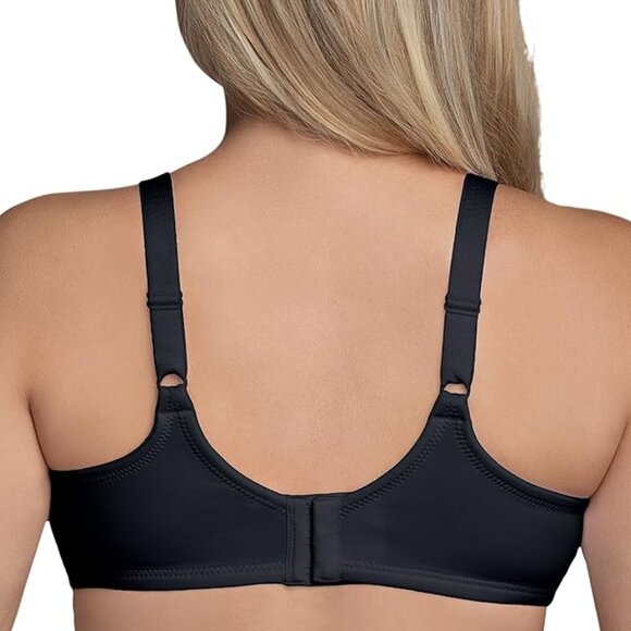 🩷🩷Vanity Fair Beauty Back Full Figure Underwire Black Bra 76380 42D NWOT - Picture 3 of 6